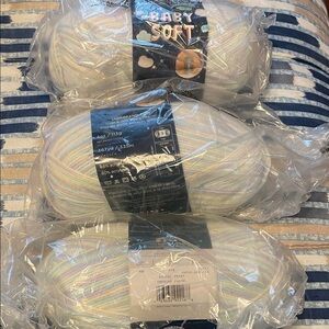 Lion Brand Baby Soft Yarn in Pastel Print